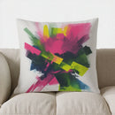 Colorful Abstract Pattern Pillow Cover for Sofa, Bedroom & Car - Axyaa