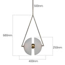 Axyaa Glass LED Pendant Lights | Copper Hanging Lamp for Home & Commercial Decor