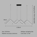 Axyaa Geometric LED Pendant Lights for Modern Dining Room & Kitchen Chandelier