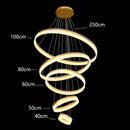 Axyaa Nordic Home Decoration Stair Chandelier Living Bedroom Dining Pendant Ceiling Light