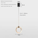 Axyaa LED Ring Pendant Light, Modern Bedroom Living Room Lighting Fixture