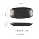 Axyaa Ceramic Sushi & Fish Plate Set - Japanese Style, Commercial Grade Tableware