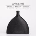 Axyaa Black Cloud Ceramic Vase Donuts Flower Pot Nordic Style Home Office Decor
