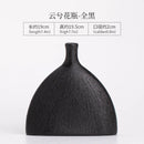 Axyaa Black Cloud Ceramic Vase Donuts Flower Pot Nordic Style Home Office Decor