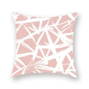 Axyaa Pink Bling Dots Geometric Throw Pillow Cover