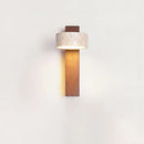 Axyaa Yellow Cave Stone Wall Lamp: Nordic Wabi Sabi Style LED Sconce