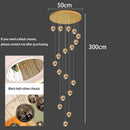 Axyaa Modern LED Pendant Chandeliers for Living Room - Indoor Staircase Hanging Light