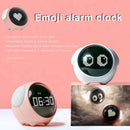 Axyaa Night Light Alarm Clock with Cute Expression, Voice Control, Thermometer, Multifunctional Home Product