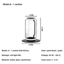 Axyaa Nordic Glass Shade LED Floor Lamp Modern Minimalist Bedroom Living Room Standing Light