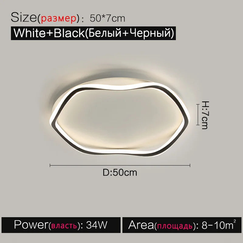 Axyaa Bedroom Ceiling Lamps - Modern LED Master Bedroom Lighting