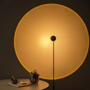 Axyaa Red LED Standing Floor Lamp: Minimalist Metal, Height Adjustable, Nordic Design