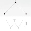 Nordic Lamp Compass Chandelier by Axyaa - Minimalist LED Pendant Light for Home Decoration