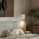 Axyaa Yellow Travertine Pendant Lamp for Bedroom, Dining, Bar - Wabi-sabi Style LED