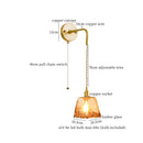 Axyaa Amber Glass LED Wall Lamp for Bedroom, Living Room, Bathroom - Minimalist Design