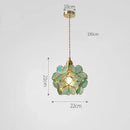 Axyaa Copper Petal LED Chandelier: Nordic Minimalist Art Decor Ceiling Lamp