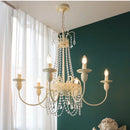 Axyaa French Crystal Chandelier Wall Lamp for Bedroom Princess Room