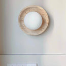 Axyaa Yellow Stone Glass LED Wall Lamp with Switch - Indoor Wall Light