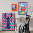 Axyaa Marine Animals Canvas Prints for Modern Home Decor