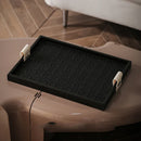 Axya Handmade Leather Tray: Elegant Jewelry & Desktop Organizer