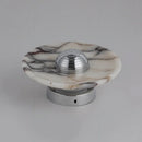 Axyaa Round Stone Shade LED Wall Lamp for Luxurious Living Room