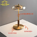 Axyaa Classical Brass Walnut Floor Lamp LED Lighting for Living Room Bedroom