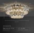 Axyaa Nordic Gold Crystal Ceiling Chandelier: Luxury LED Lighting for Home Decor