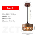Axyaa Industrial Retro LED Pendant Lights Chandelier for Home Decor and Dining Room