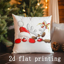 Axyaa Christmas Reindeer & Santa Pillows: Sofa Bedroom Car Rectangular Cushion