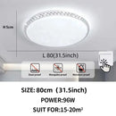 Axyaa Diamond LED Ceiling Light: White/Warm Light for Modern Home Decor