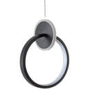 Axyaa Modern Black Gold Oval Artistic Ceiling Pendant Chandelier for Room Decor