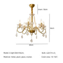 Axyaa Crystal LED Chandelier: Luxurious Lighting for Living Room with E14 LEDs