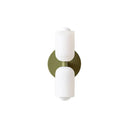 Axyaa French Cream Double Head Glass Wall Lamp – LED Indoor Home Decor
