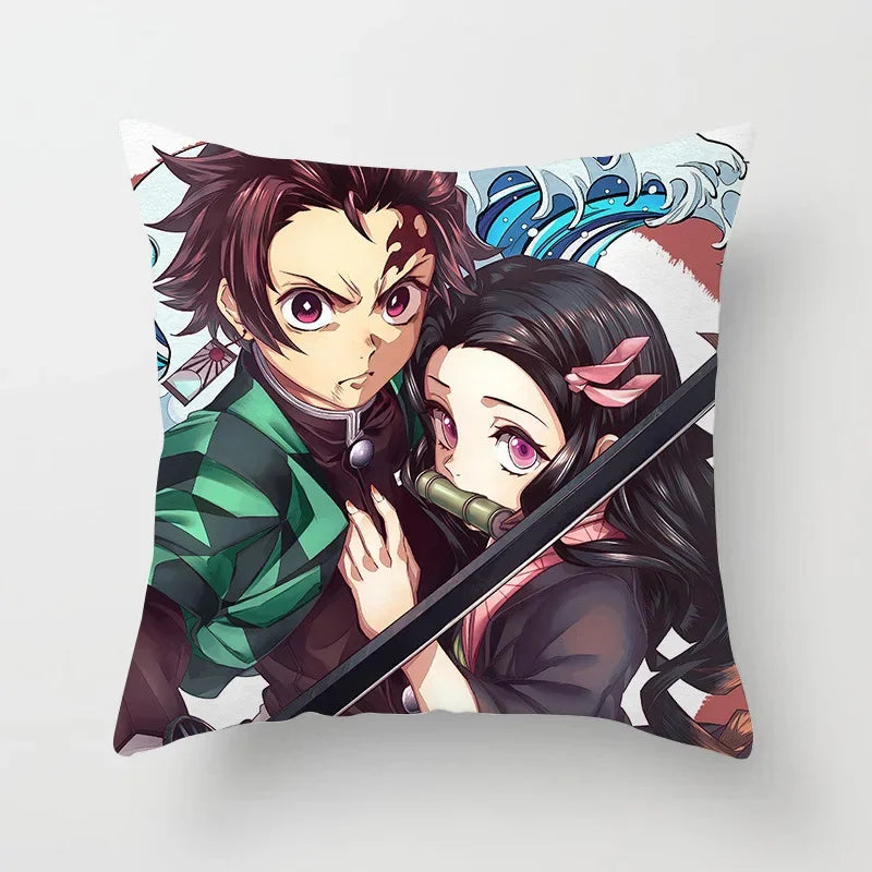 Demon Slayer Kimetsu no Yaiba Pillowcase for Kids Bedroom Decor by Axyaa