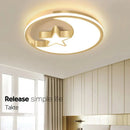 Axyaa LED Ceiling Light: Modern Minimalist Bedroom Chandelier for Living Room, Children's Room