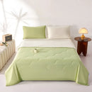 Axyaa Macaron Double Color Summer Quilt with Wavy Pattern