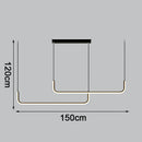 Axyaa Modern Chandeliers for Dining Room, LED Ceiling Pendant Lights for Living Room