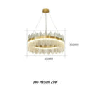 Axyaa Crystal Chandelier: Nordic Light Luxury, Modern & Elegant for Dining Room & Bedroom