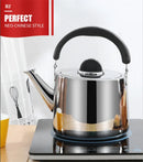 Axya 304 Stainless Steel Sound Kettle Gas Teapot Large Capacity Kitchen Tea Kettle