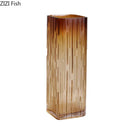 Axyaa Amber Glass Vase for Artificial Flowers Table Decoration