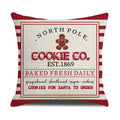 Axyaa Christmas Linen Cushion Cover - Decorative Printed Pillowcases for Bed and Sofa