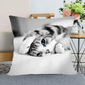 Axyaa Pet Cat Bed Pillowcase - Cute Animal Printed Cushion Cover