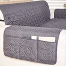 Axyaa Waterproof Sofa Cover for Pets & Kids Non-Slip Couch Slipcovers Gray