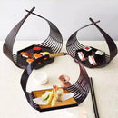 Axya Hexagonal Sushi Tempura Plates Japanese Tableware Basket Set