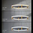 Axya Nordic Ring LED Ceiling Chandelier Kitchen Island Pendant Lights