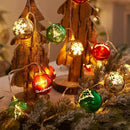 Axyaa Christmas Ball Star Lights Battery-operated Garland Xmas Tree Home Decor