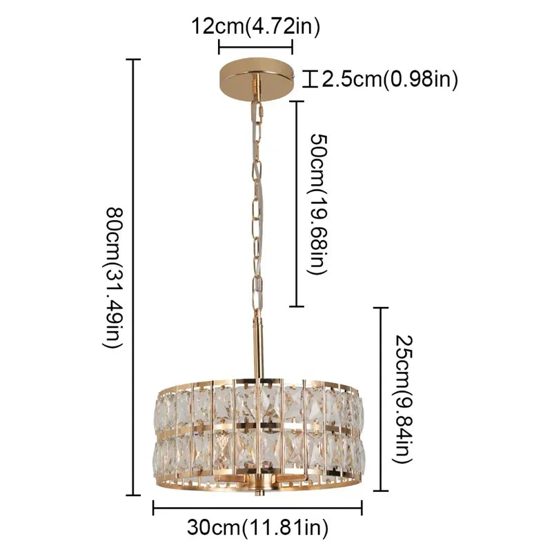 Axyaa Retro Luxury Pendant Lamp for Dining Table, Kitchen, Bedroom