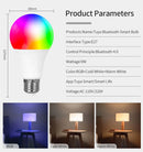 Axyaa Smart RGB Light Bulb 9W E27 Dimmable Lampada with APP Control Timer Function