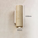 Axyaa Yellow Travertine Corridor Lamp H23cm: Scandinavian LED Wall Light for Living Room
