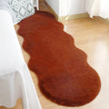 Axyaa Plush Faux Rabbit Fur Carpet: Modern Living Room & Kids Bedside Rug