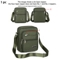 Axyaa Waterproof Single Shoulder Bag with Multiple Layers and Secure Zipper